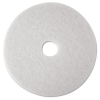 Low-speed Super Polishing Floor Pads 4100, 16&quot; Diameter, White, 5/carton