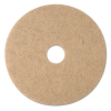 Ultra High-speed Natural Blend Floor Burnishing Pads 3500, 20&quot; Dia., Tan, 5/ct