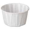 Squat Paper Portion Cup, Pleated, 3.25 Oz, White, 250/bag, 20 Bags/carton