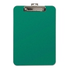 Unbreakable Recycled Clipboard, 1/4&quot; Capacity, 8 1/2 X 11, Green