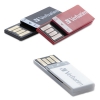Clip-it Usb 2.0 Flash Drive, 8gb, Black/red/white, 3/pack