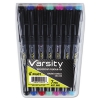 Varsity Fountain Pen Pack, Assorted Ink, 1mm, 7/set