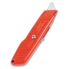 Interlock Safety Utility Knife W/self-retracting Round Point Blade, Red Orange