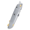 Quick-change Utility Knife W/retractable Blade &amp; Twine Cutter, Gray