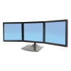 Ds100 Triple-monitor Desk Stand, 46 X 12 3/8 X 28 1/4, Black