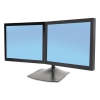 Ds100 Horizontal Dual-monitor Desk Stand, 28 X 12 3/8 X 14 1/4, Black