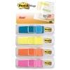 Highlighting Page Flags, 4 Bright Colors, 4 Dispensers, 1/2&quot; X 1 3/4&quot;, 35/color