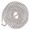 Id Badge Holder Chain, Ball Chain Style, 36&quot; Long, Nickel Plated, 100/box