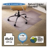 Natural Origins Chair Mat With Lip For Carpet, 45 X 53, Clear