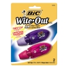 Wite-out Mini Twist Correction Tape, Non-refillable, 1/5&quot; X 314&quot;, 2/pack