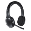 H800 Binaural Over-the-head Wireless Bluetooth Headset, 4 Ft Range, Black