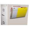 Unbreakable Magnetic Wall File, Letter/legal, 16 X 7, Single Pocket, Clear