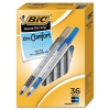 Round Stic Grip Xtra Comfort Ballpoint Pen, Black/blue, 1.2mm, Medium, 36/pack