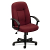 Vl601 Series Executive High-back Swivel/tilt Chair, Burgundy Fabric/black Frame