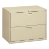 500 Series Two-drawer Lateral File, 36w X 19-1/4d X 28-3/8h, Putty