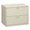 500 Series Two-drawer Lateral File, 36w X 19-1/4d X 28-3/8h, Light Gray