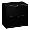500 Series Two-drawer Lateral File, 30w X 19-1/4d X 28-3/8h, Black