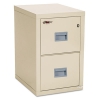 Turtle Two-drawer File, 17 3/4w X 22 1/8d, Ul Listed 350 For Fire, Parchment