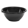 Caterline Pack N' serve Plastic Bowl, 160 Oz, Black, 25/case