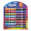 2-in-1 Dry Erase Markers, 16 Assorted Colors, Medium, 8/pack