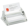 Stratus Acrylic Business Card Holder, Holds 40 3 1/2 X 2 Cards, Clear
