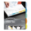 View-tab Paper Index Dividers, 5-tab, Square, Letter, Assorted