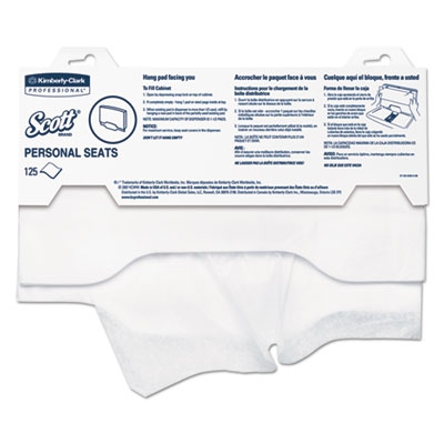 Personal Seats Sanitary Toilet Seat Covers, 15" X 18", 125/pack, 3000/carton