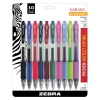 Sarasa Retractable Gel Pen, Assorted Ink, Medium, 10/pack