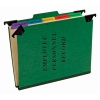 Personnel Folders, 1/3 Cut Hanging Top Tab, Letter, Green