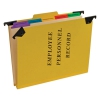 Personnel Folders, 1/3 Cut Hanging Top Tab, Letter, Yellow