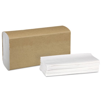 Universal Multifold Hand Towel, 1-ply, 9 1/8w X 9 1/2l, White, 250/pk,16pk/ctn
