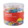 Colored Push Pins, Plastic, Assorted, 3/8&quot;, 400/pack