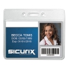 Sicurix Badge Holder, Horizontal, 2 1/8 X 3 3/8, Clear, 12/pack