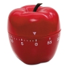 Shaped Timer, 4&quot; Dia., Red Apple