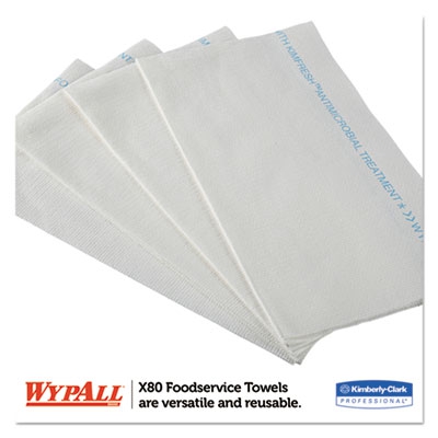 X80 Foodservice Towel, Kimfresh Antimicrobial Hydroknit, 12 1/2 X 23 1/2, 150/ct