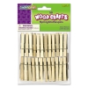 Wood Spring Clothespins, 3 3/8 Length, 50 Clothespins/pack