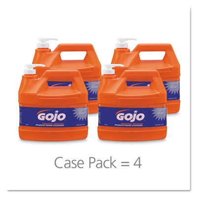 Natural Orange Pumice Hand Cleaner, Orange Citrus, 1gal Pump, 4/carton