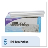 Zip-seal Closure Bags, Clear, 12 X 12, 500/carton