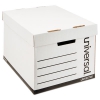 Extra-strength Storage Box W/lid, Letter/legal, 12 X 15 X 10, White, 12/carton