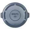 Vented Round Brute Lid, 24 1/2 X 1 1/2, Gray