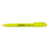Pocket Clip Highlighter, Chisel Tip, Fluorescent Yellow Ink, Dozen