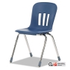 Metaphor Series Classroom Chair, 18&quot; Seat Height, Navy Blue/chrome, 4/carton