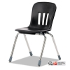 Metaphor Series Classroom Chair, 16-1/2&quot; Seat Height, Black/chrome, 4/carton