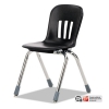 Metaphor Series Classroom Chair, 14-1/2&quot; Seat Height, Black/chrome, 5/carton