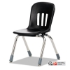 Metaphor Series Classroom Chair, 12-1/2&quot; Seat Height, Black/chrome, 5/carton