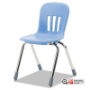 Metaphor Series Classroom Chair, 14-1/2&quot; Seat Height, Blueberry/chrome, 5/carton