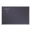 Porcelain Black Chalkboard W/aluminum Frame, 48 X 96, Silver