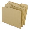 Earthwise By Pendaflex Recycled File Folders, 1/3 Top Tab, Ltr, Natural, 100/box