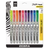 Zazzle Liquid Ink Highlighter, Chisel Tip, Asst Colors, 10/set