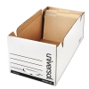 Storage Box Drawer Files, Letter, Fiberboard, 12&quot; X 24&quot; X 10&quot;, White, 6/carton